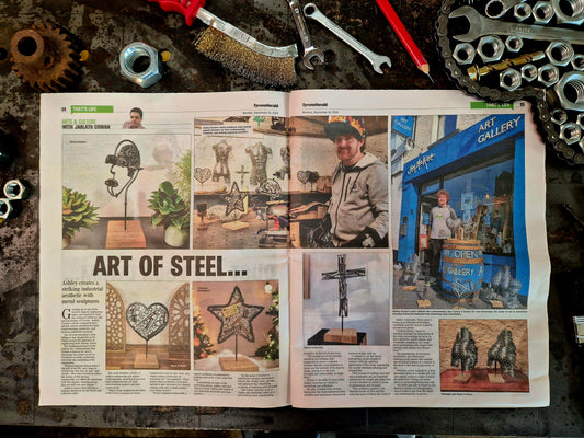 Ashley Curran’s Journey: Featured in the Tyrone Herald and New Works Accepted into Jim McKee's Gallery